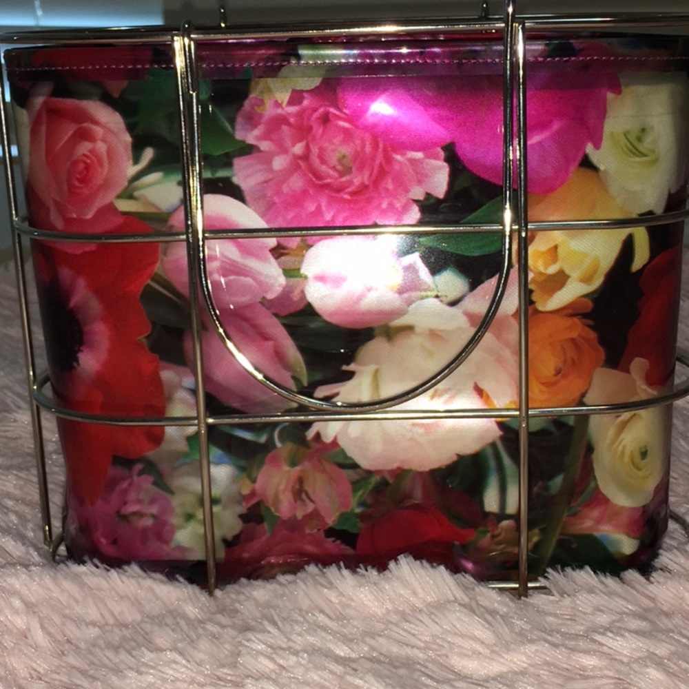NWOT floral cage bag top-handle